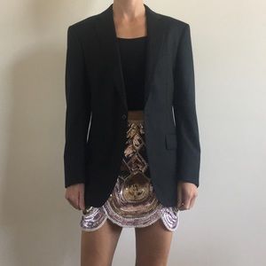 NWOT Black Oversized Boyfriend Blazer 100% Wool